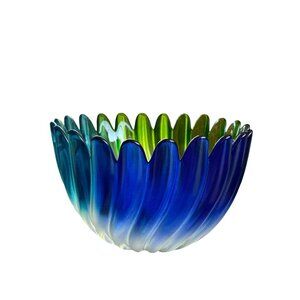 Vintage Studio Nova Solaris Germany Bowl 7.5” x 4.5“ Walther Glass